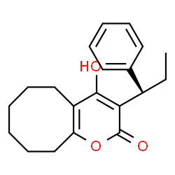 ChemSpider 2D Image | 5,6,7,8,9,10-HEXAHYDRO-4-HYDROXY-3-(1-PHENYLPROPYL)CYCLOOCTA[B]PYRAN-2-ONE | C20H24O3
