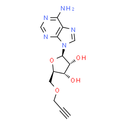ChemSpider 2D Image | 5'-O-2-Propyn-1-yladenosine | C13H15N5O4