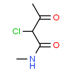 ChemSpider 2D Image | 2-Chloro-N-methyl-3-oxobutanamide | C5H8ClNO2