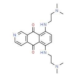 ChemSpider 2D Image | 6,9-Bis{[2-(dimethylamino)ethyl]amino}benzo[g]isoquinoline-5,10-dione | C21H27N5O2