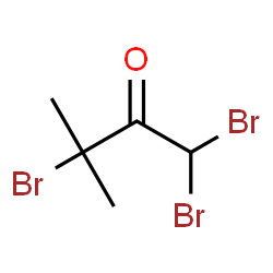 ChemSpider 2D Image | 1,1,3-Tribromo-3-methyl-2-butanone | C5H7Br3O