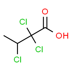 ChemSpider 2D Image | 2,2,3-Trichlorobutanoic acid | C4H5Cl3O2