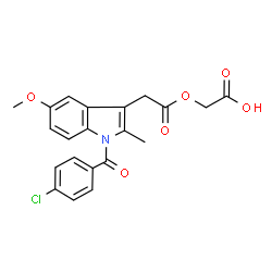 ChemSpider 2D Image | acemetacin | C21H18ClNO6