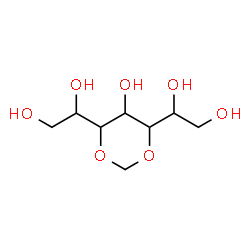 ChemSpider 2D Image | 1,1'-(5-Hydroxy-1,3-dioxane-4,6-diyl)di(1,2-ethanediol) | C8H16O7