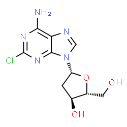 ChemSpider 2D Image | Cladribine | C10H12ClN5O3