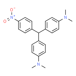 ChemSpider 2D Image | 4,4'-[(4-Nitrophenyl)methylene]bis(N,N-dimethylaniline) | C23H25N3O2