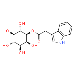 ChemSpider 2D Image | 1L-1-O-(indol-3-yl)acetyl-myo-inositol | C16H19NO7