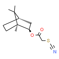 ChemSpider 2D Image | (1S,2R,4S)-1,7,7-Trimethylbicyclo[2.2.1]hept-2-yl thiocyanatoacetate | C13H19NO2S