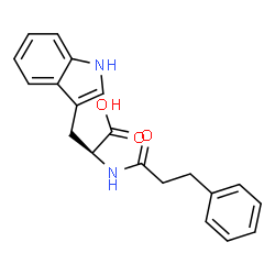 ChemSpider 2D Image | N-(3-Phenylpropanoyl)tryptophan | C20H20N2O3