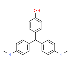 ChemSpider 2D Image | 4-[Bis[4-(dimethylamino)phenyl]methyl]phenol | C23H26N2O