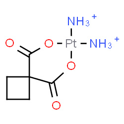 ChemSpider 2D Image | Diammine[1,1-cyclobutanedicarboxylato(2-)-kappa~2~O~1~,O~1~]platinum(2+) | C6H12N2O4Pt