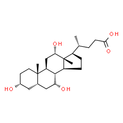ChemSpider 2D Image | cholic acid | C24H40O5