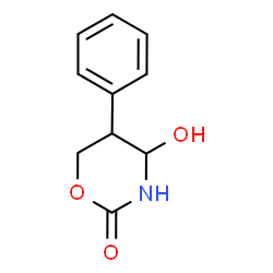 ChemSpider 2D Image | 4-Hydroxy-5-phenyl-1,3-oxazinan-2-one | C10H11NO3