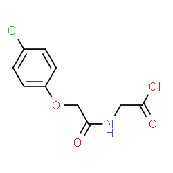ChemSpider 2D Image | N-[(4-Chlorophenoxy)acetyl]glycine | C10H10ClNO4