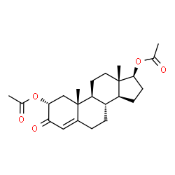 ChemSpider 2D Image | 2.alpha.-Hydroxytestosterone, diacetate | C23H32O5