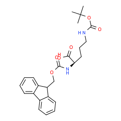 ChemSpider 2D Image | FMOC-D-ORN(BOC)-OH | C25H30N2O6