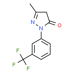 ChemSpider 2D Image | 3-Methyl-1-(3-(trifluoromethyl)phenyl)-1H-pyrazol-5(4H)-one | C11H9F3N2O
