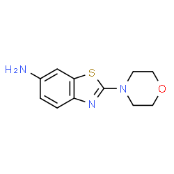 ChemSpider 2D Image | 2-(4-Morpholinyl)-6-benzothiazolamine | C11H13N3OS