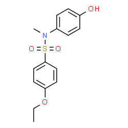 ChemSpider 2D Image | 4-Ethoxy-N-(4-hydroxyphenyl)-N-methylbenzenesulfonamide | C15H17NO4S