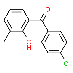 ChemSpider 2D Image | (4-Chlorophenyl)(2-hydroxy-3-methylphenyl)methanone | C14H11ClO2