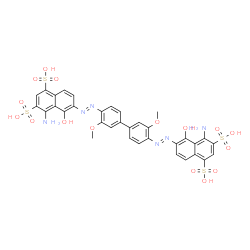 ChemSpider 2D Image | DIRECT BLUE 1 ACID | C34H28N6O16S4