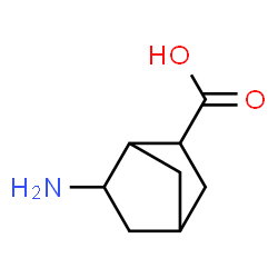 ChemSpider 2D Image | 6-Aminobicyclo[2.2.1]heptane-2-carboxylic acid | C8H13NO2