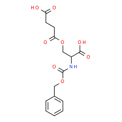 ChemSpider 2D Image | 4-(2-{[(Benzyloxy)carbonyl]amino}-2-carboxyethoxy)-4-oxobutanoic acid | C15H17NO8