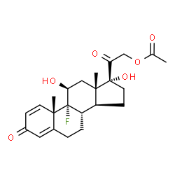 ChemSpider 2D Image | Isoflupredone acetate | C23H29FO6