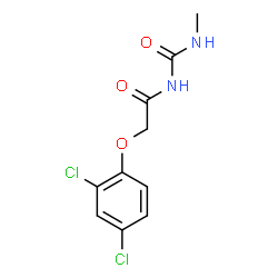ChemSpider 2D Image | 2-(2,4-Dichlorophenoxy)-N-(methylcarbamoyl)acetamide | C10H10Cl2N2O3