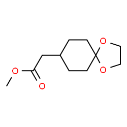 ChemSpider 2D Image | Methyl 1,4-dioxaspiro[4.5]dec-8-ylacetate | C11H18O4