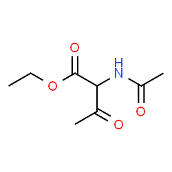 ChemSpider 2D Image | Ethyl 2-acetamido-3-oxobutanoate | C8H13NO4