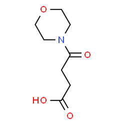 ChemSpider 2D Image | 4-morpholino-4-oxobutanoic acid | C8H13NO4