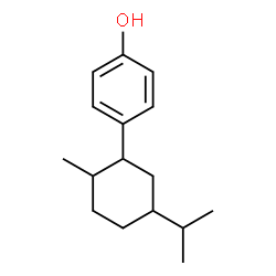 ChemSpider 2D Image | 4-(5-Isopropyl-2-methylcyclohexyl)phenol | C16H24O