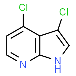 ChemSpider 2D Image | 3,4-Dichloro-1H-pyrrolo[2,3-b]pyridine | C7H4Cl2N2