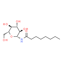 ChemSpider 2D Image | N-Octanoyl-beta-D-glucopyranosylamine | C14H27NO6
