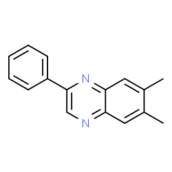 ChemSpider 2D Image | 2-Phenyl-6,7-dimethylquinoxaline | C16H14N2