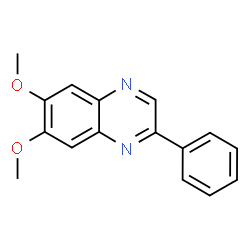 ChemSpider 2D Image | 6,7-Dimethoxy-2-phenylquinoxaline | C16H14N2O2
