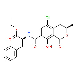 ChemSpider 2D Image | ochratoxin C | C22H22ClNO6