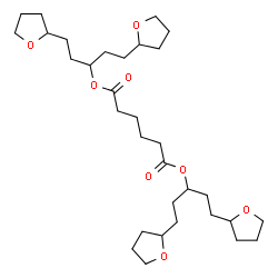 ChemSpider 2D Image | Bis[1,5-di(tetrahydro-2-furanyl)-3-pentanyl] adipate | C32H54O8