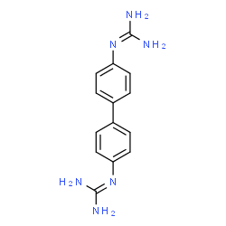 ChemSpider 2D Image | 4,4'-diguanidinobiphenyl | C14H16N6