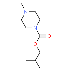 ChemSpider 2D Image | Isobutyl 4-methyl-1-piperazinecarboxylate | C10H20N2O2