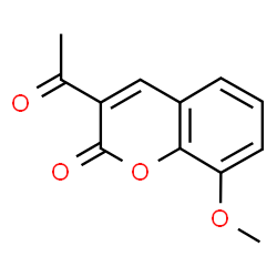 ChemSpider 2D Image | 3-Acetyl-8-methoxycoumarin | C12H10O4