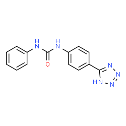 ChemSpider 2D Image | 1-Phenyl-3-[4-(1H-tetrazol-5-yl)phenyl]urea | C14H12N6O