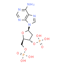 ChemSpider 2D Image | 2'-DEOXY-ADENOSINE-3'-5'-DIPHOSPHATE | C10H15N5O9P2