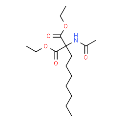 ChemSpider 2D Image | Diethyl acetamido(heptyl)malonate | C16H29NO5