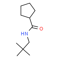 ChemSpider 2D Image | N-(2,2-Dimethylpropyl)cyclopentanecarboxamide | C11H21NO