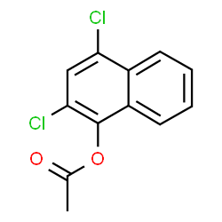ChemSpider 2D Image | 2,4-Dichloro-1-naphthyl acetate | C12H8Cl2O2