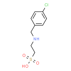 ChemSpider 2D Image | 2-[(4-Chlorobenzyl)amino]ethanesulfonic acid | C9H12ClNO3S