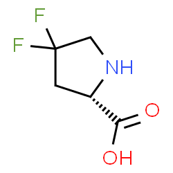 ChemSpider 2D Image | 4,4-Difluoro-L-proline | C5H7F2NO2