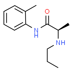 ChemSpider 2D Image | N-(2-Methylphenyl)-N~2~-propyl-D-alaninamide | C13H20N2O